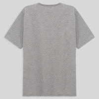 Camiseta Básica Gola V Plus Size Masculina - Mescla Claro