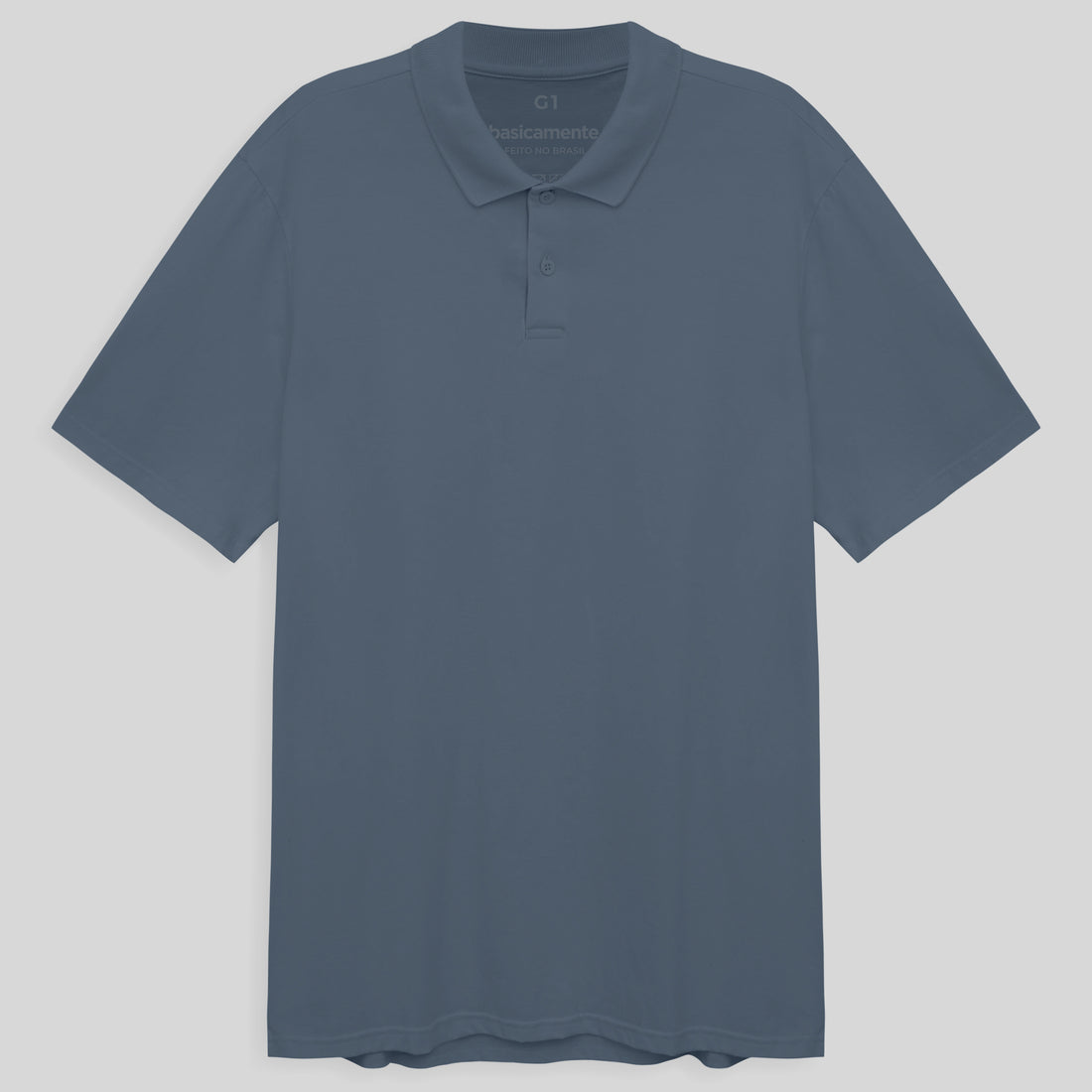 Camisa Polo Plus Size Masculina - Azul Cobalto