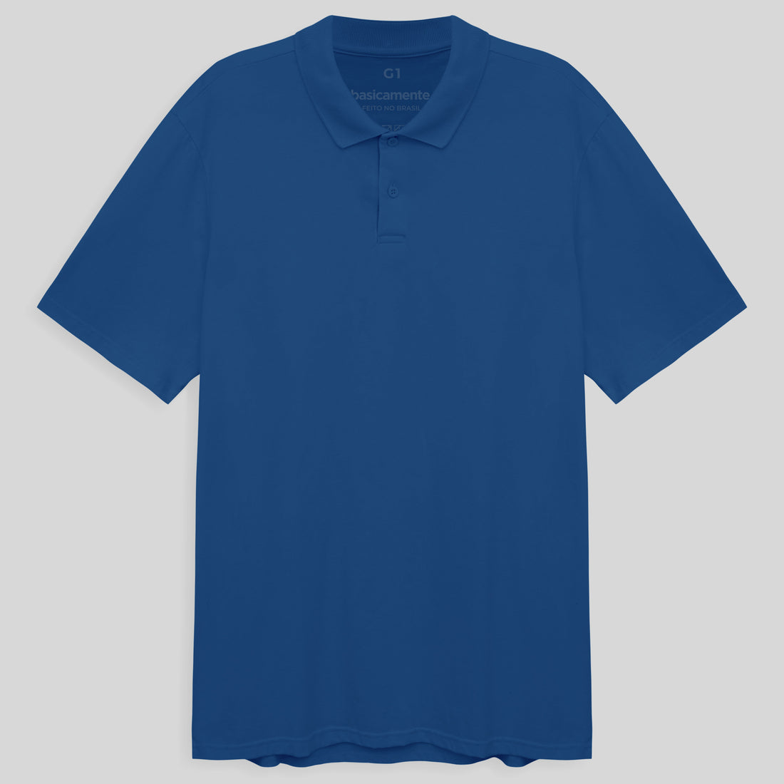 Camisa Polo Plus Size Masculina - Azul