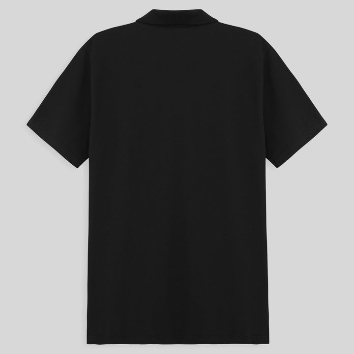 Camisa Polo Piquet Masculina - Preto