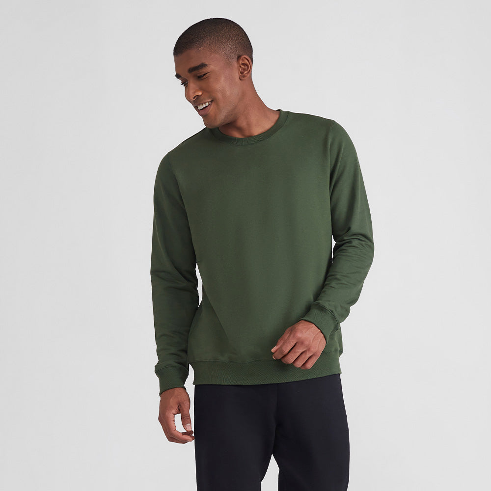 Blusão Moletom Flanelado Masculino - Verde Selva