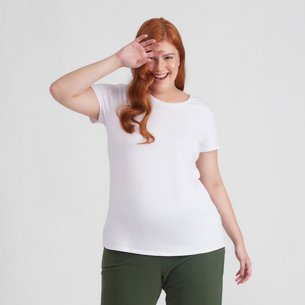 Tech T-Shirt Anti odor Gola C Plus Feminina - Branco
