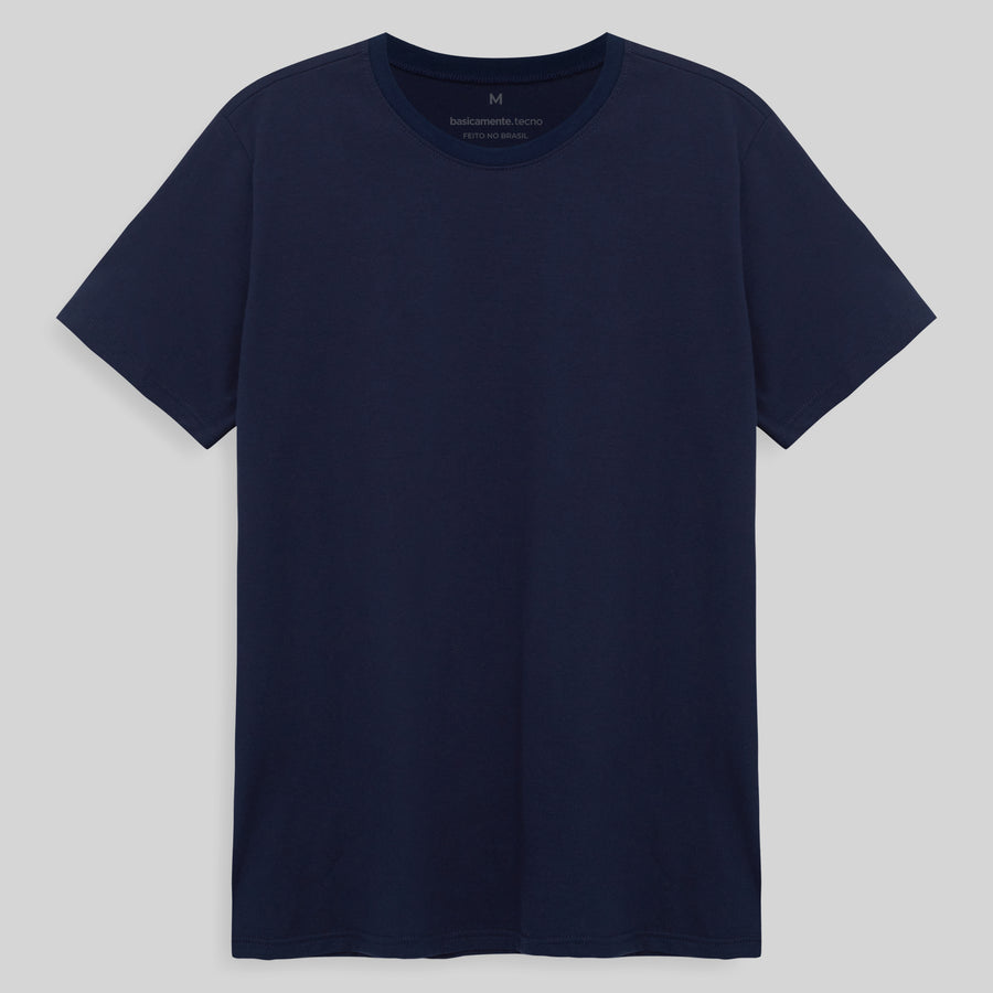 Tech T-Shirt Anti Odor Gola C Masculina - Azul Marinho