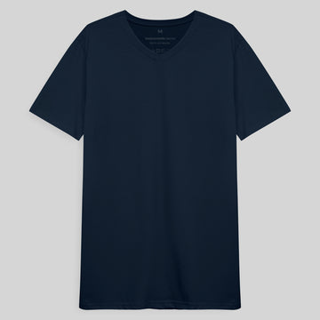 Camiseta Gola V Anti Odor Masculina - Azul Marinho