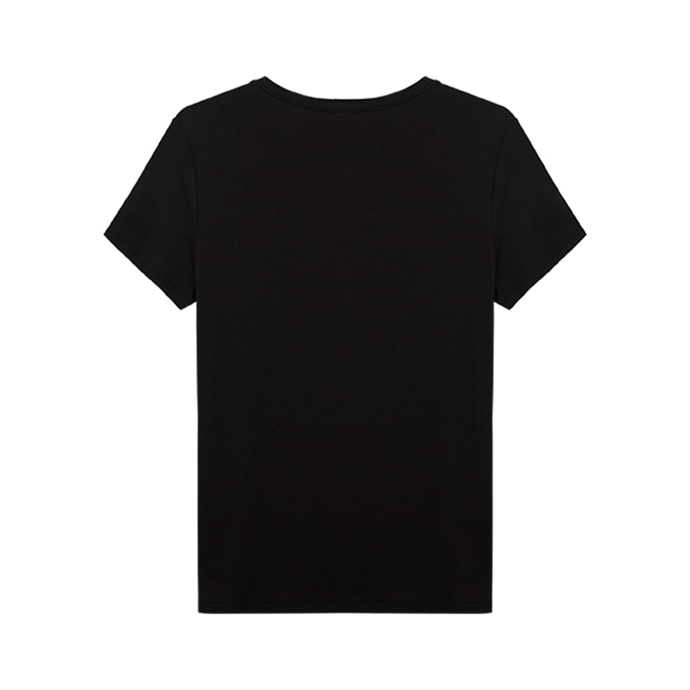 Tech T-Shirt Modal Gola V Feminina - Preto