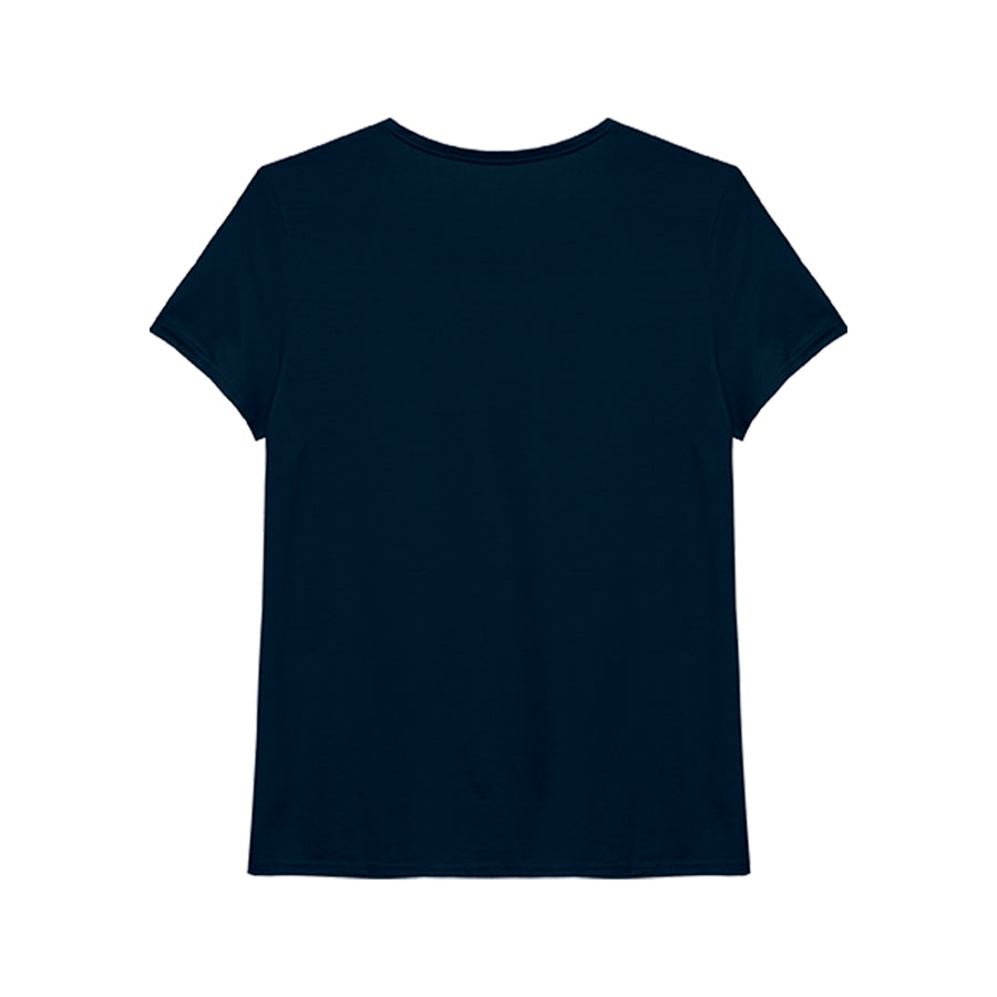 Tech T-Shirt Modal Gola V Feminina - Azul Marinho