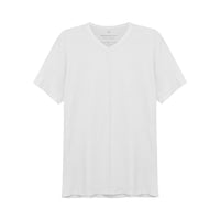 Tech T-Shirt Modal Gola V Masculina - Branco