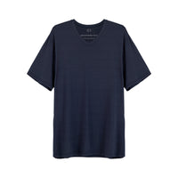 Tech T-Shirt Modal Gola V Plus Size Masculina - Azul Marinho