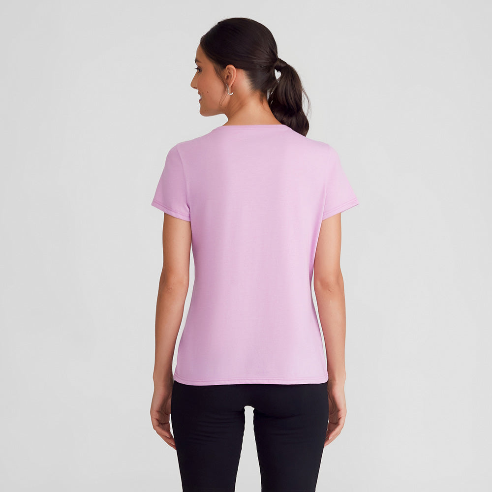 Tech T-Shirt Eco Gola C Feminina - Violeta Claro