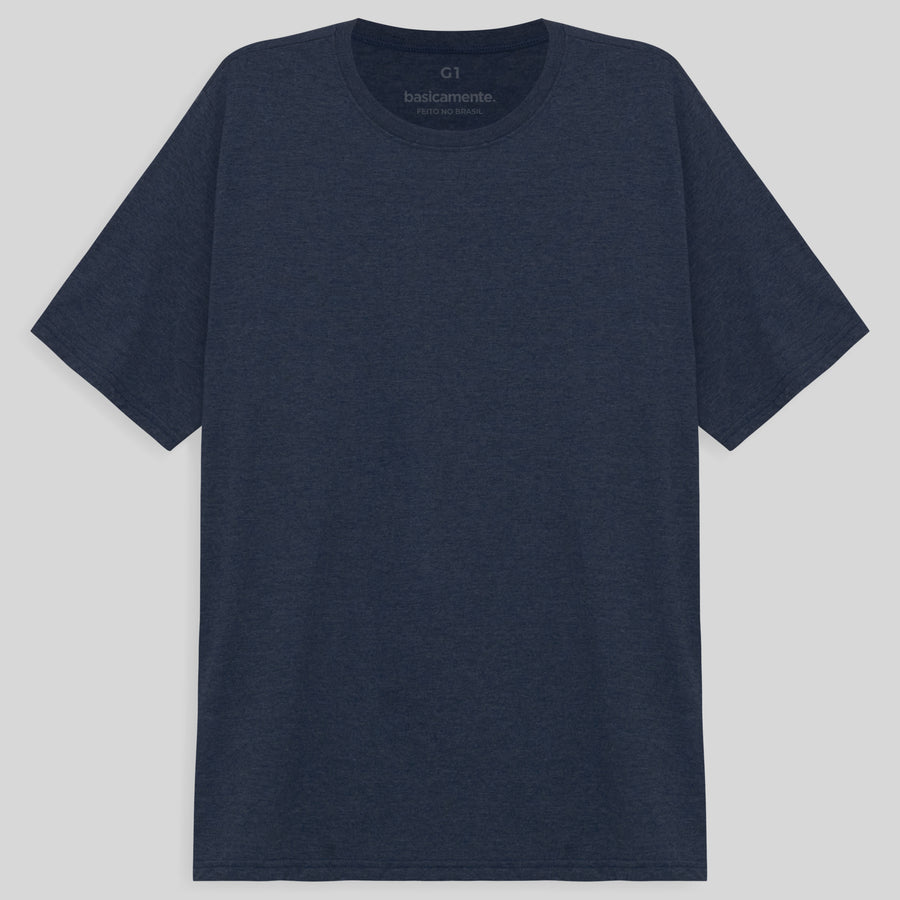 Tech T-Shirt Eco Gola C Plus Masculina - Azul Marinho