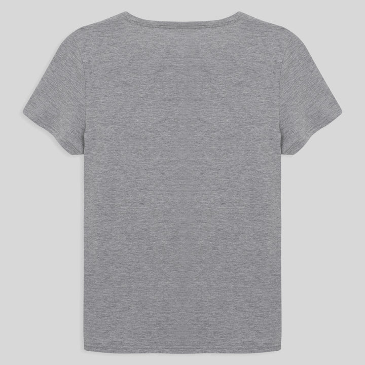 Tech T-Shirt Proteção UV Gola C Adulto Feminino - Mescla Claro