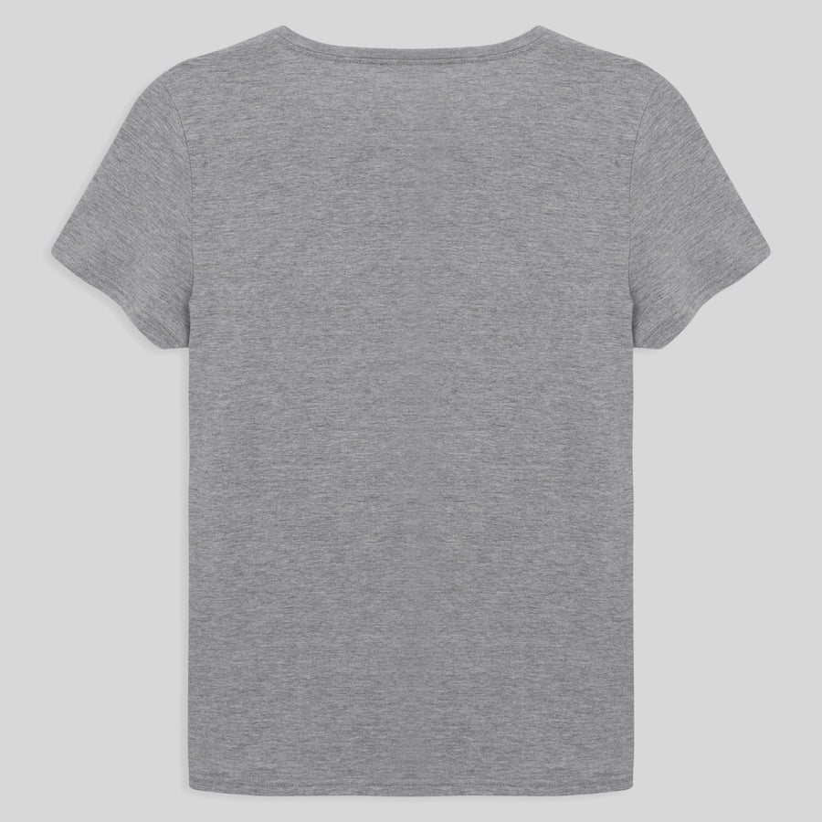 Tech T-Shirt Proteção UV Gola C Adulto Feminino - Mescla Claro