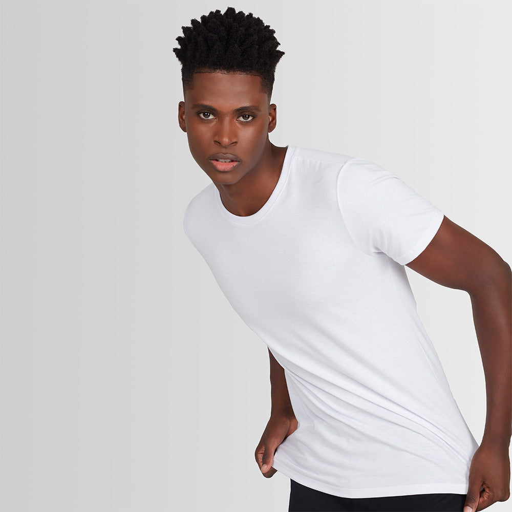 Tech T-Shirt Proteção UV Gola C Masculina - Branco