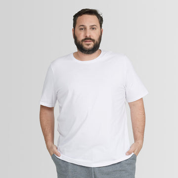 Tech T-Shirt UV Gola C Plus Size Masculina - Branco