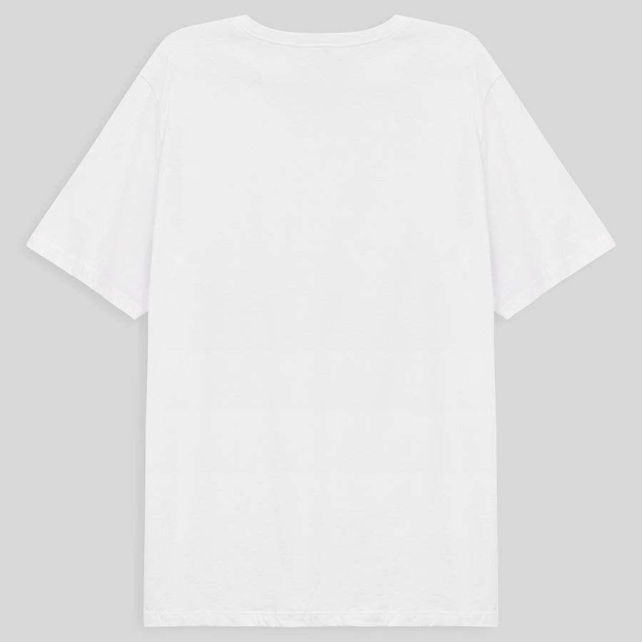 Tech T-Shirt Proteção UV Gola V Plus Size Masculina - Branco