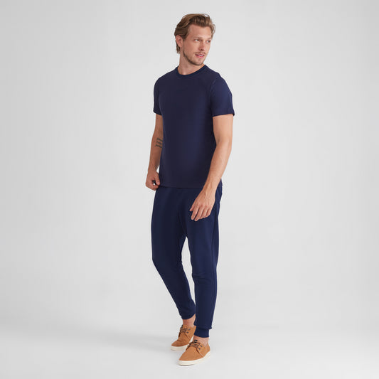 Tech T-shirt NoLiquid Gola C Masculina - Azul Marinho