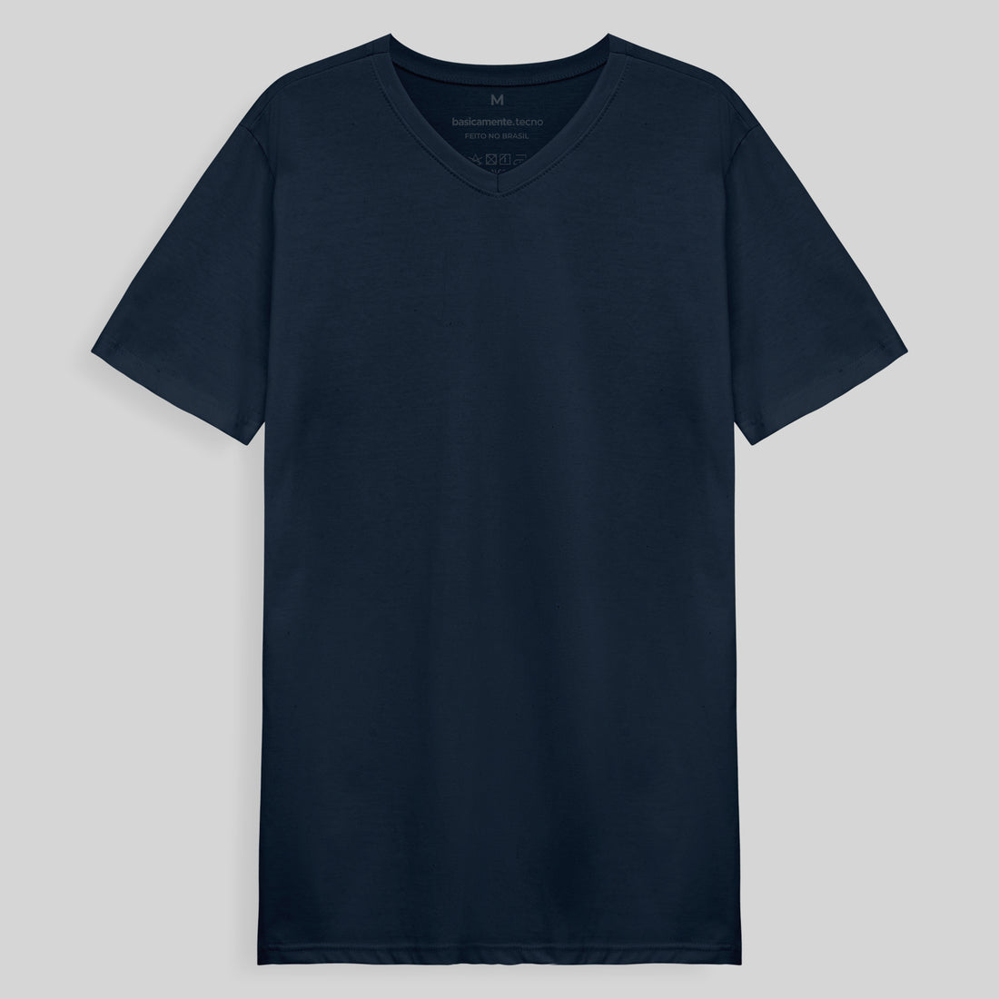 Tech T-Shirt Impermeável Gola V Masculina - Azul Marinho