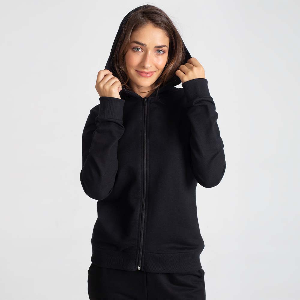 Jaqueta Capuz Feminina - Preto
