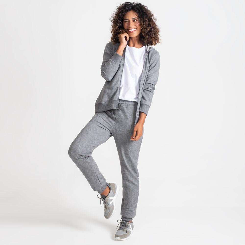 Calça Jogger Feminina - Mescla Escuro