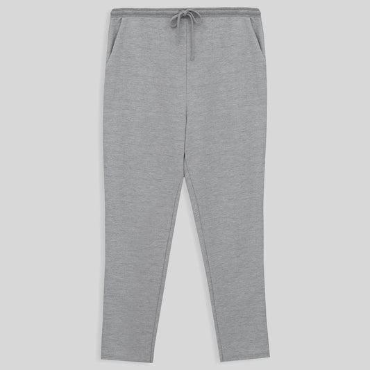 Calça Reta Plus Feminino - Mescla Claro
