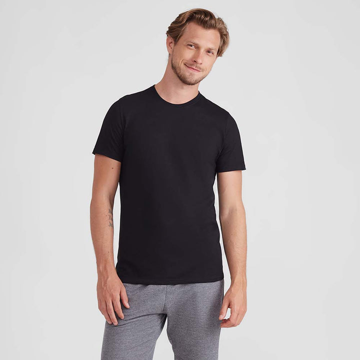 Camiseta Slim Masculina - Preto