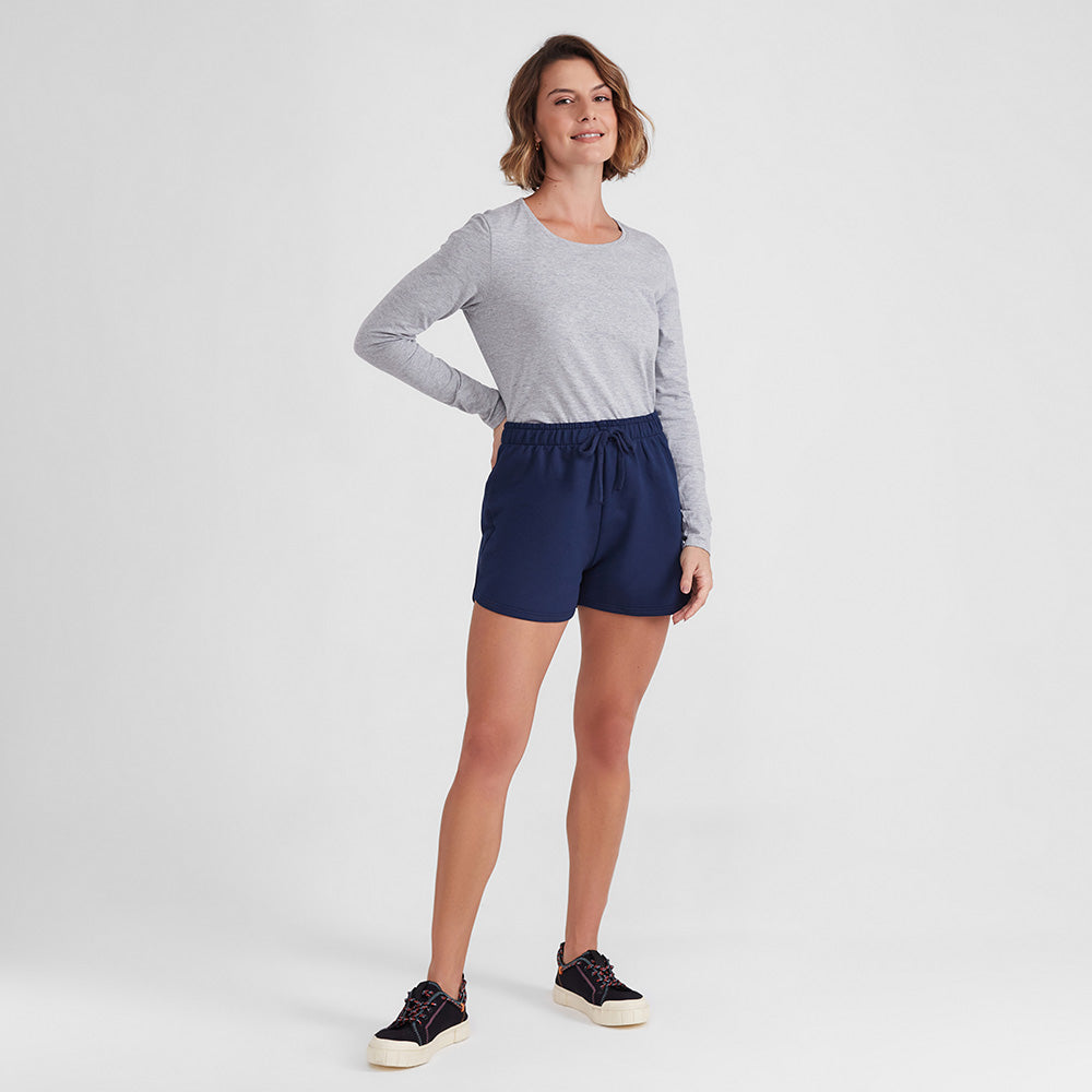 Shorts Feminino - Azul Marinho