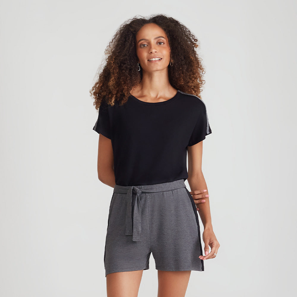 Blusa Ampla Viscose Feminina - Preto