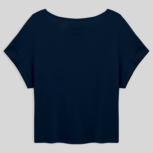 Blusa Manga Japonesa Feminina - Azul Marinho