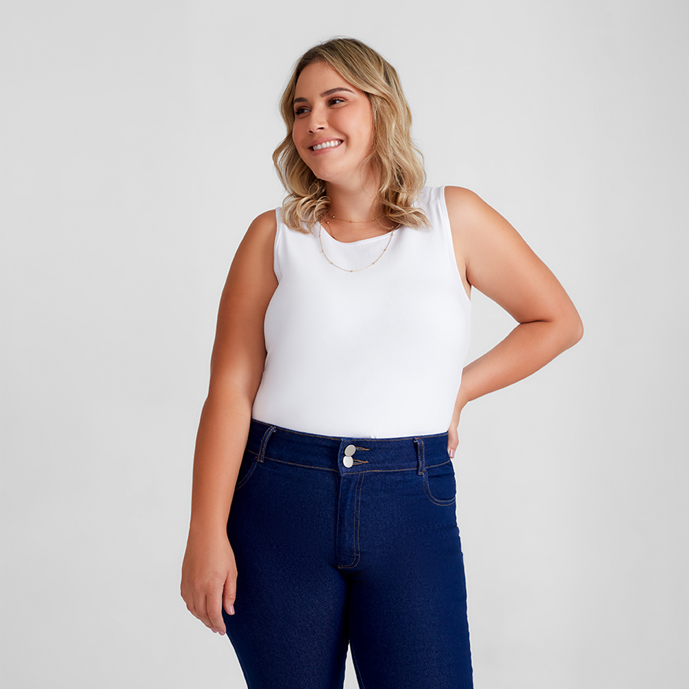 Regata Comfort Plus Feminina - Branco