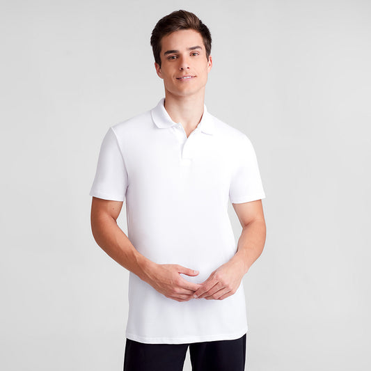 Camisa Polo Piquet Masculina - Branco