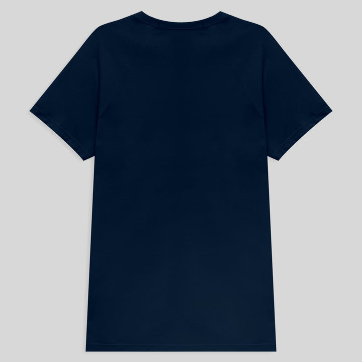 Camiseta Raglan Algodão Premium Masculina - Azul Marinho