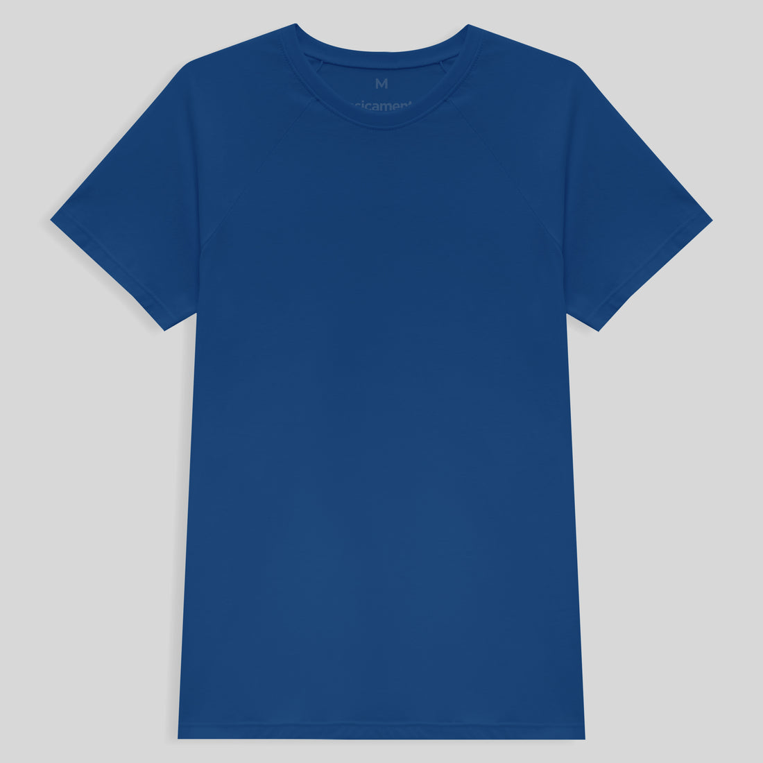 Camiseta Raglan Algodão Premium Masculina - Azul