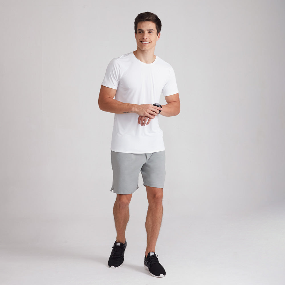 Bermuda Tech Masculina - Cinza Areia