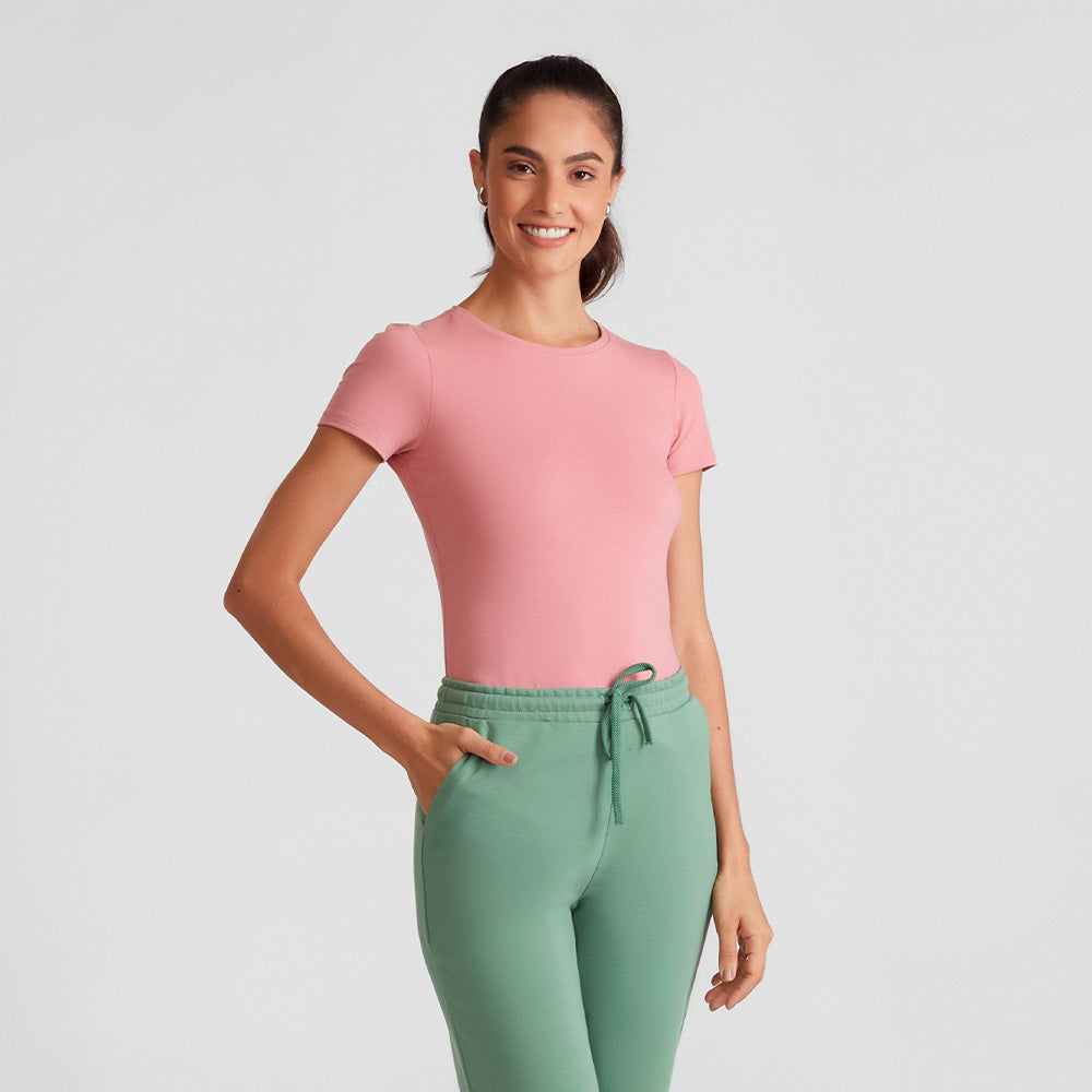 Camiseta Comfort Feminina - Rose