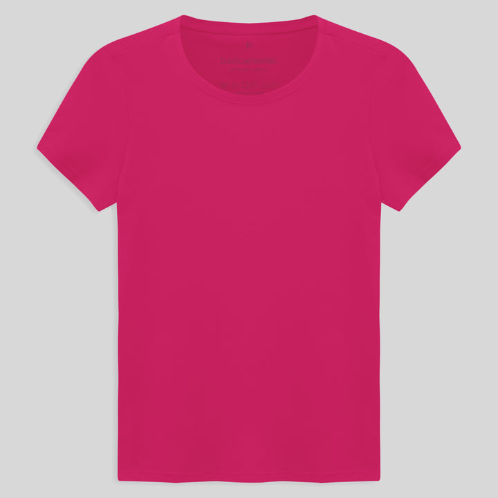 Camiseta Slim Cotton Feminina - Pink