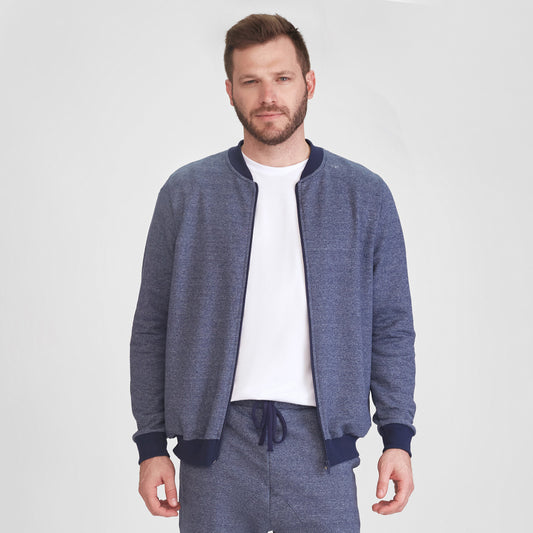 Jaqueta Bomber Masculina - Azul Marinho
