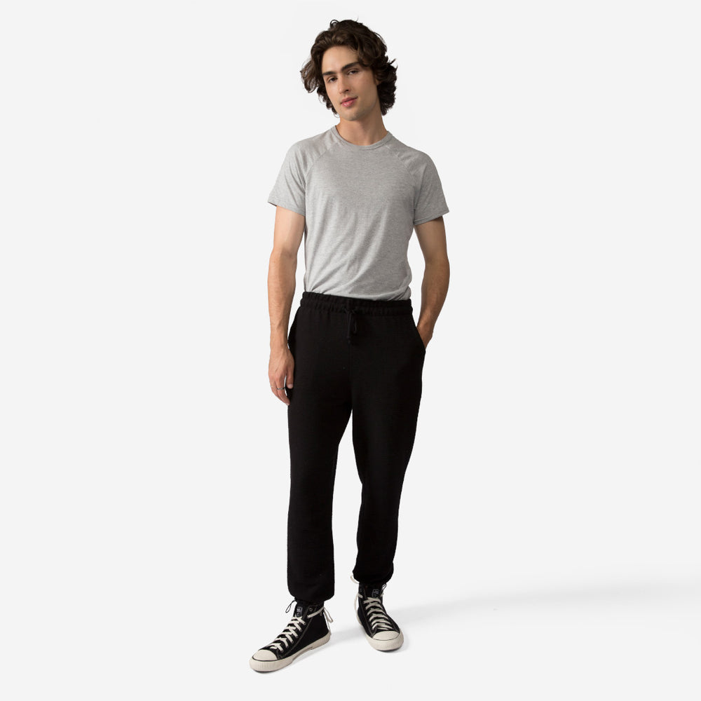 Calça Ajustável Algodão Desfibrado Linho Masculina - Preto