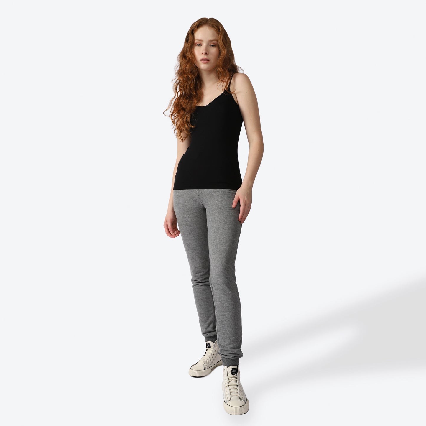 Regata Decote V Viscose Feminina - Preto