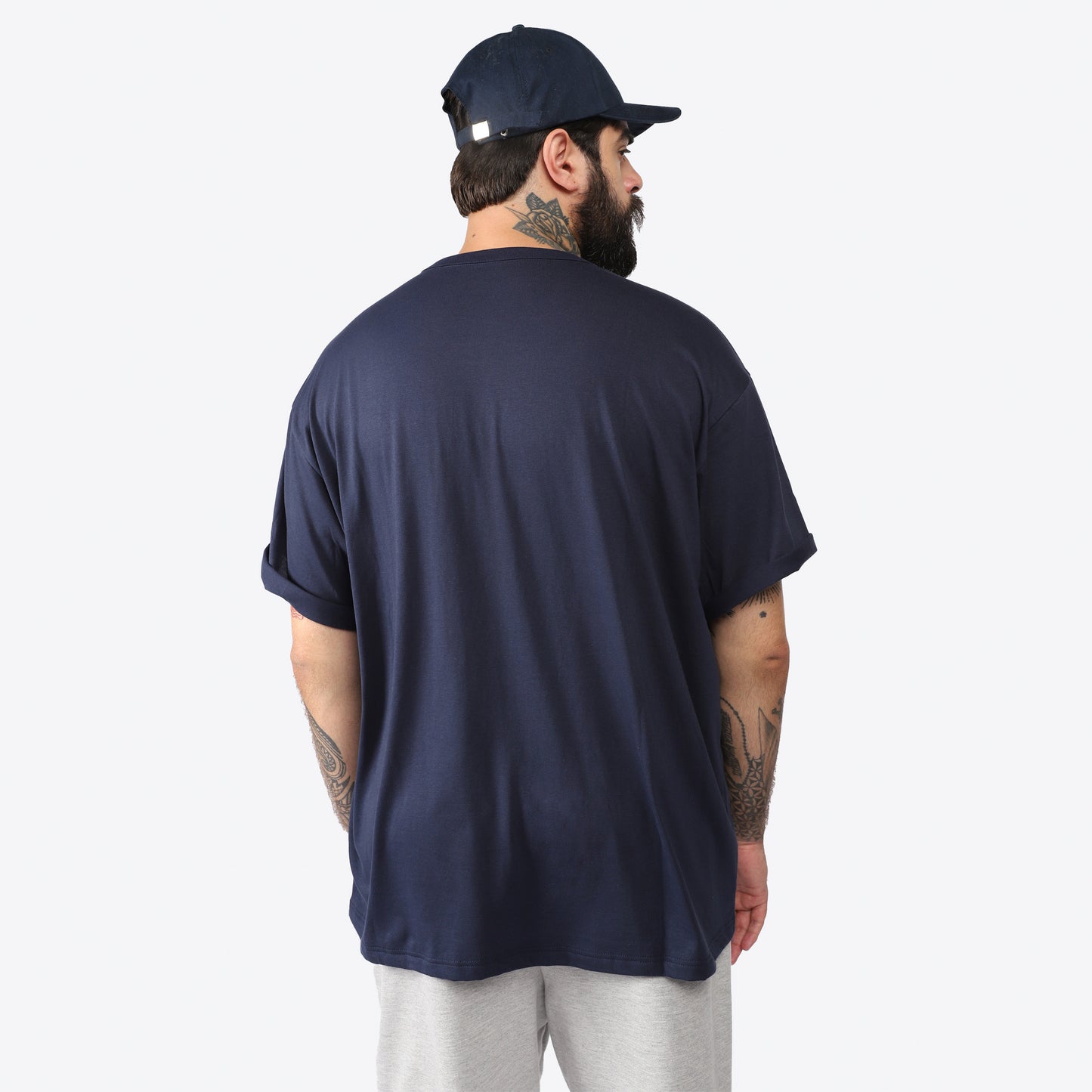Tech T-Shirt Anti Odor Oversized Plus Masculina - Azul Marinho