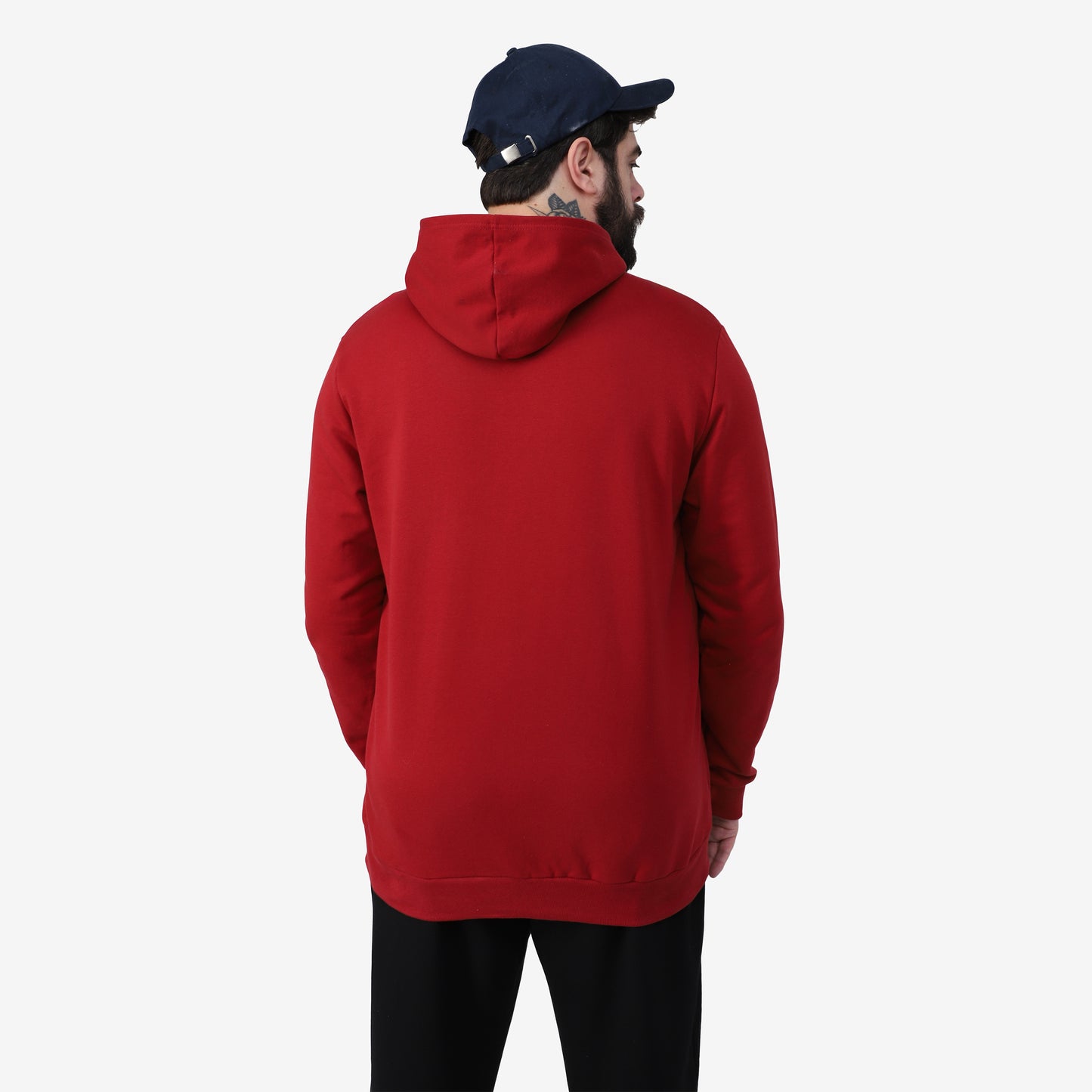 Blusão Tech Impermeável Moletom Flanelado Capuz Plus Masculino - Vermelho Escarlate