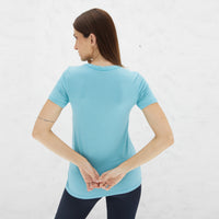 Tech T-Shirt Modal Feminina - Azul Turquesa