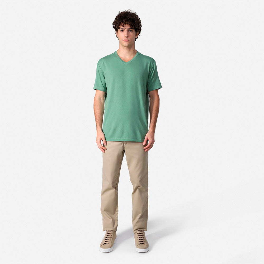 Tech T-Shirt Modal V Premium Masculina | Basico.com - Verde Oliva