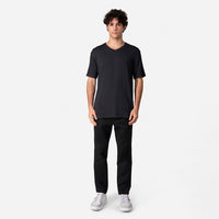 Tech T-Shirt Modal V Masculina - Cinza Escuro