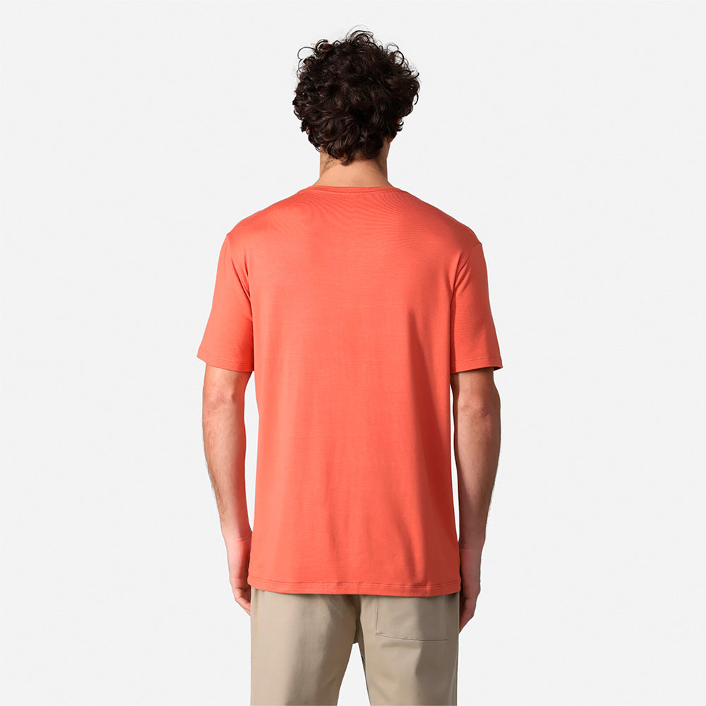 Tech T-Shirt Modal V Masculina - Marrom Telha