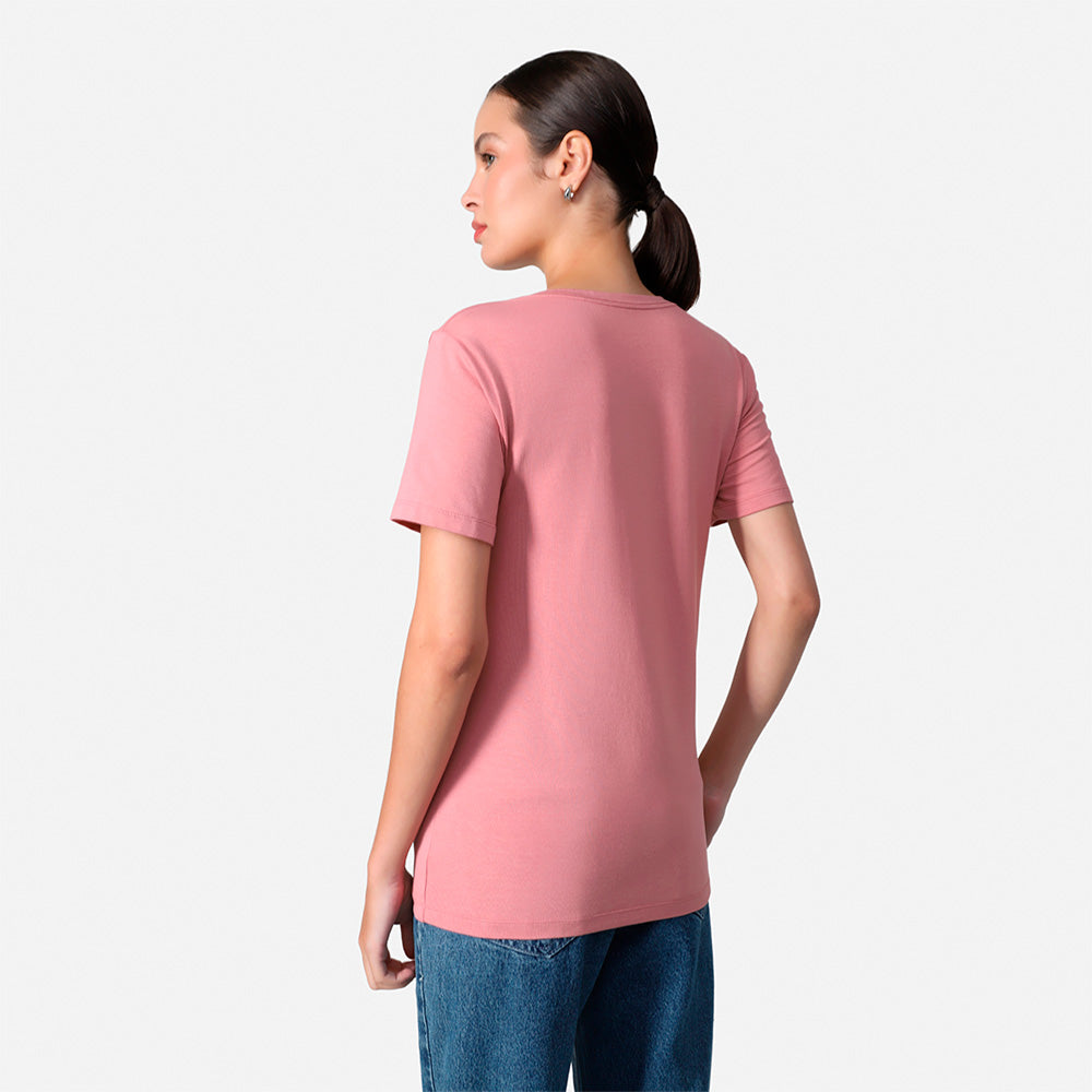 Tech T-Shirt Modal V Feminina - Rose