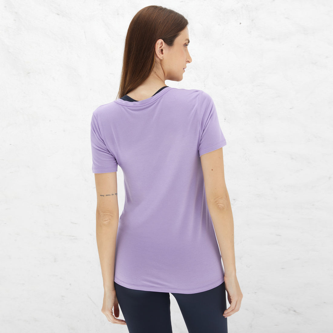 Tech T-Shirt Modal V Feminina - Lilás