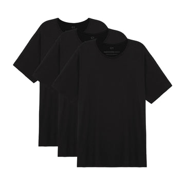 Kit 3 Tech T-Shirt Modal Gola C Plus Size Masculina - Preto