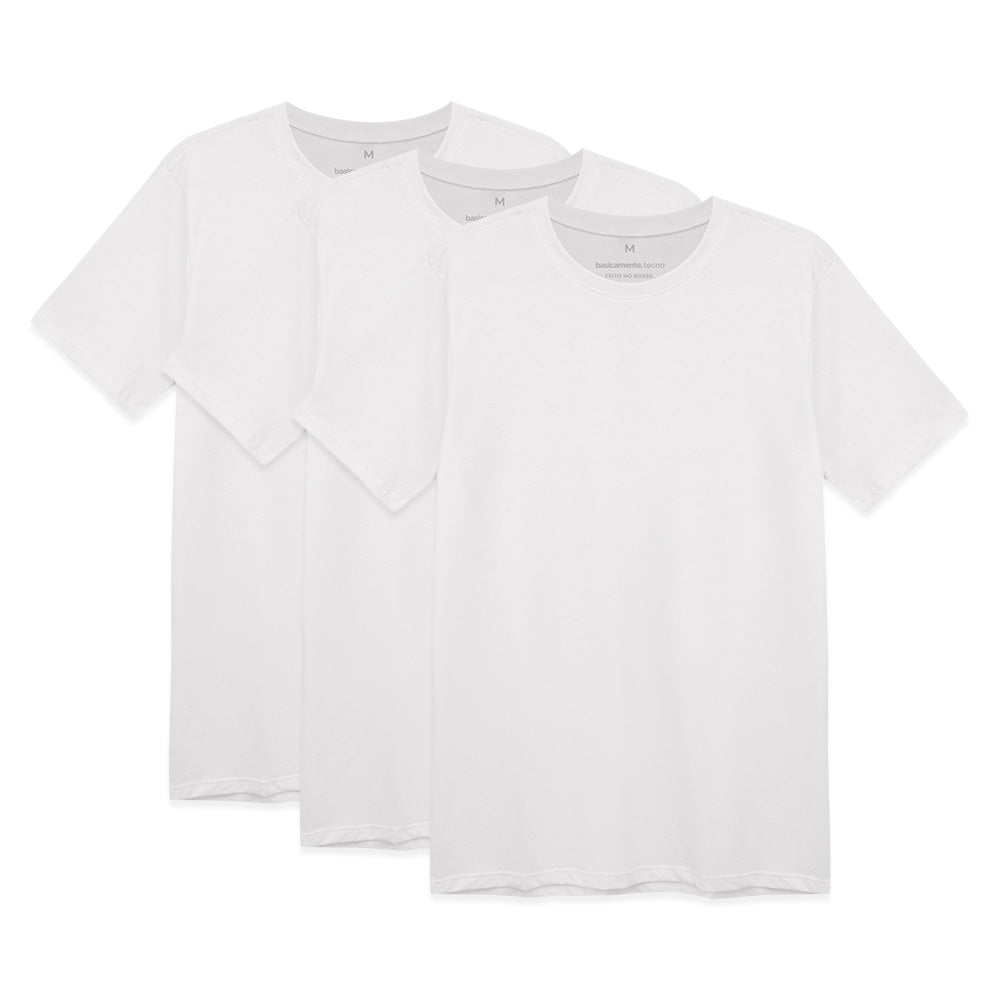Kit Experiência Tech T-Shirts Masculino - Branco