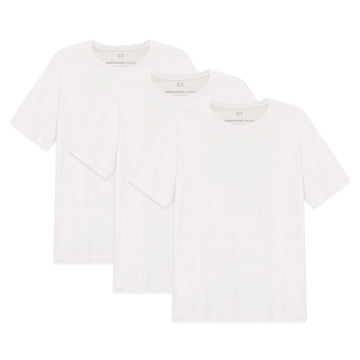 Kit Experiência Tech T-Shirts Plus Size Masculino - Branco