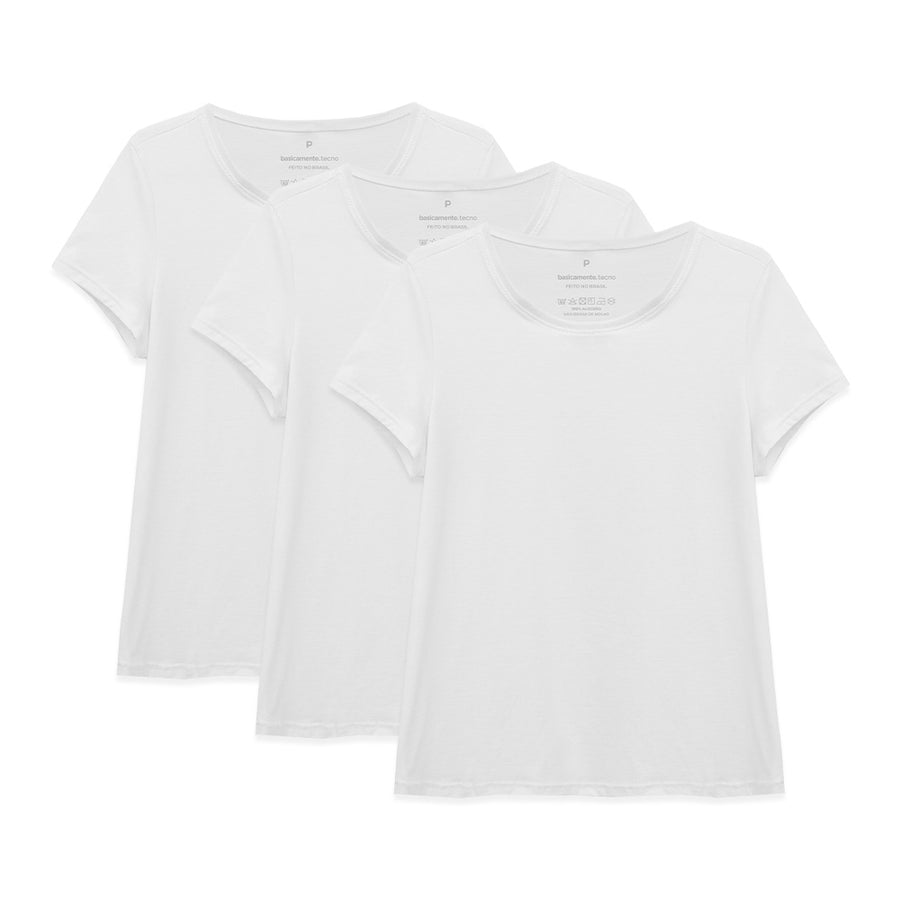 Kit Experiência Tech T-Shirts Feminino - Branco